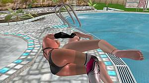 i enjoy cute lesbian girls in spoon position animation