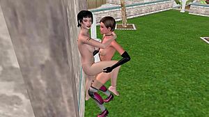 3D animated lesbian porn featuring hardcore sex and anal