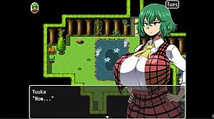 Yuka in hentai game ep 23: threesome with goblins at wild hotspring