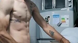 Kitchen sex with big cock