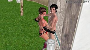 3D animated lesbian porn featuring hardcore sex and anal