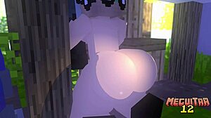 Minecraft reunion with big boobs