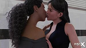 3D animated cartoon with porn scenes in a fashion business environment