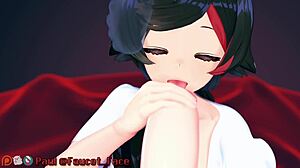 A white girl goes down on me and gives me a deep blow job - OoMiMi's scene