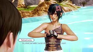Maki Takamura's curvaceous body in 3D Waifu Academy