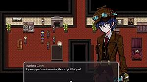 detective girl strips naked in front of old man and gets photographed