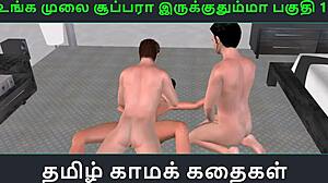 3D animated Tamil audio sex story with threesome