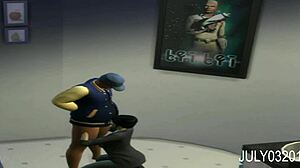 Asian lady gives deepthroat blowjob in bathroom of black BBM