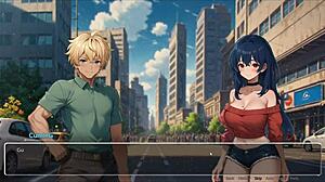 bluring the walls romance game ep 2 with horny girlfriend tearing shirt
