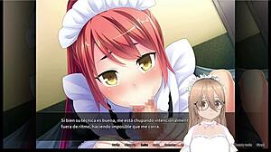 Maid boy manor orgy with Otoko and other manga girls