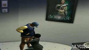 voyeur life - lady sucking black dick in bathroom