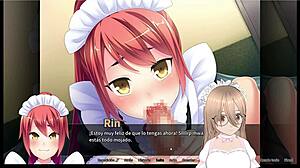 Maid boy manor orgy with Otoko and other manga girls