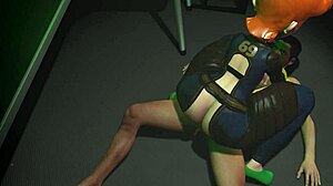 Dexter's Mommy Rides Hard in Vault 69 Fallout Parody Scene.