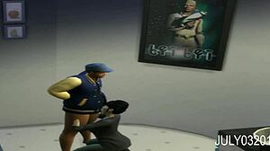 voyeur life - lady sucking black dick in bathroom