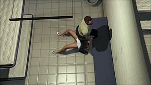 Agent 18 gets violated in a prison cell in this adult cartoon