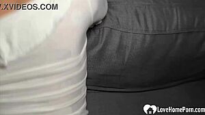 Angry neighbor gets rough and dirty in doggy style with deepthroat action
