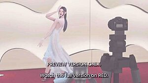 3D animated video of BTS V and Olivia, villains in a hentai movie