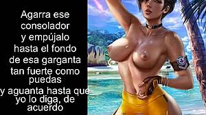 Tracer Overwatch femdom takes control with toys