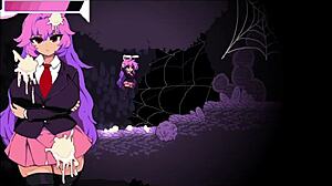 Hentai game Udonge with pink hair girl continues