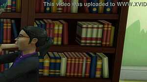 Old Teacher Gets Deepthroat Blowjob in Office Voyeur Video