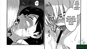 Maya and Ritsuko in Evangelion bodyplay parody