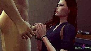 Steamy 3D animations of office inspections turning X-rated