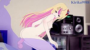 Mami Tomoe and Ashley Taylor share wild sex in Madoka Magica hentai