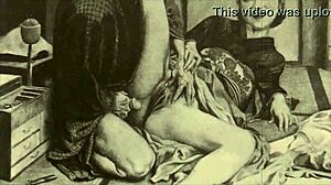 I found some stunning vintage erotic drawings