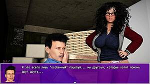 Angelica Origins Remake Part 8: A sexy animated game with big boobs and hairy pussy