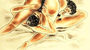 Hot erotic art from the past: Retro illustrations