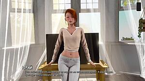 3D animated hentai with big breasted MILF and her oral skills