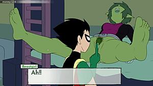 18titans part 5 - FINALLY FUCKING STARFIRE in wild game action.
