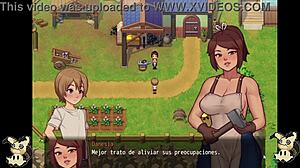 Spying on Herrera's big ass in my countryside hentai game
