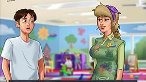 Hentai walkthrough of Summertime Saga 177 with anime and cartoon features