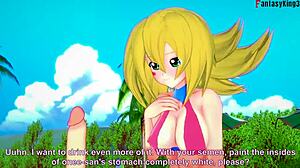 dark magician girl gets pounded hard in bikini fantasy