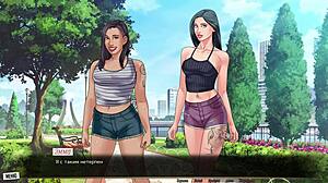 Our red string continues: Big black cock and MILF action in a cartoon-style video