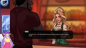 More uncut scenes of anime and cards with big-boobed brunettes