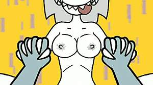 Rrooutti Riding Wild in Monster Anime Cowgirl Animation Scene