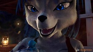 Orange fox gets wild in furry oral action