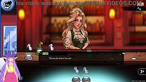 More uncut scenes of anime and cards with big-boobed brunettes