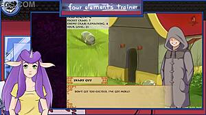 Train the four elements in this anime game