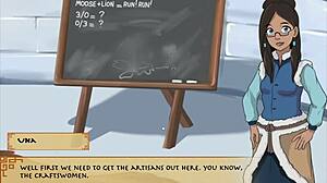 Elemental training in animated series