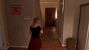 Nerd girl's tight pussy gets pounded at house party game