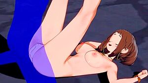 My Hero Academia Hentai: Uraraka Footjob and Creampie in Asian Manga Game!