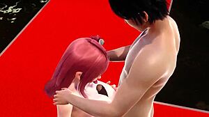 Horny Honoka's wet pussy pounded hard in steamy 3D hentai action