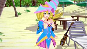 yo, wanna see dark magician girl bang hard in bikini pov?