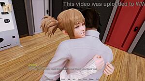 See how it is like to have sex with animated characters in a cartoon-style hotel