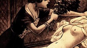 vintage erotic drawings with sensual anime charm