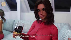 成为迪克301展示丰满胸部在服装中