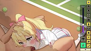 Hentai game play focuses on sex counselor actions in anime style